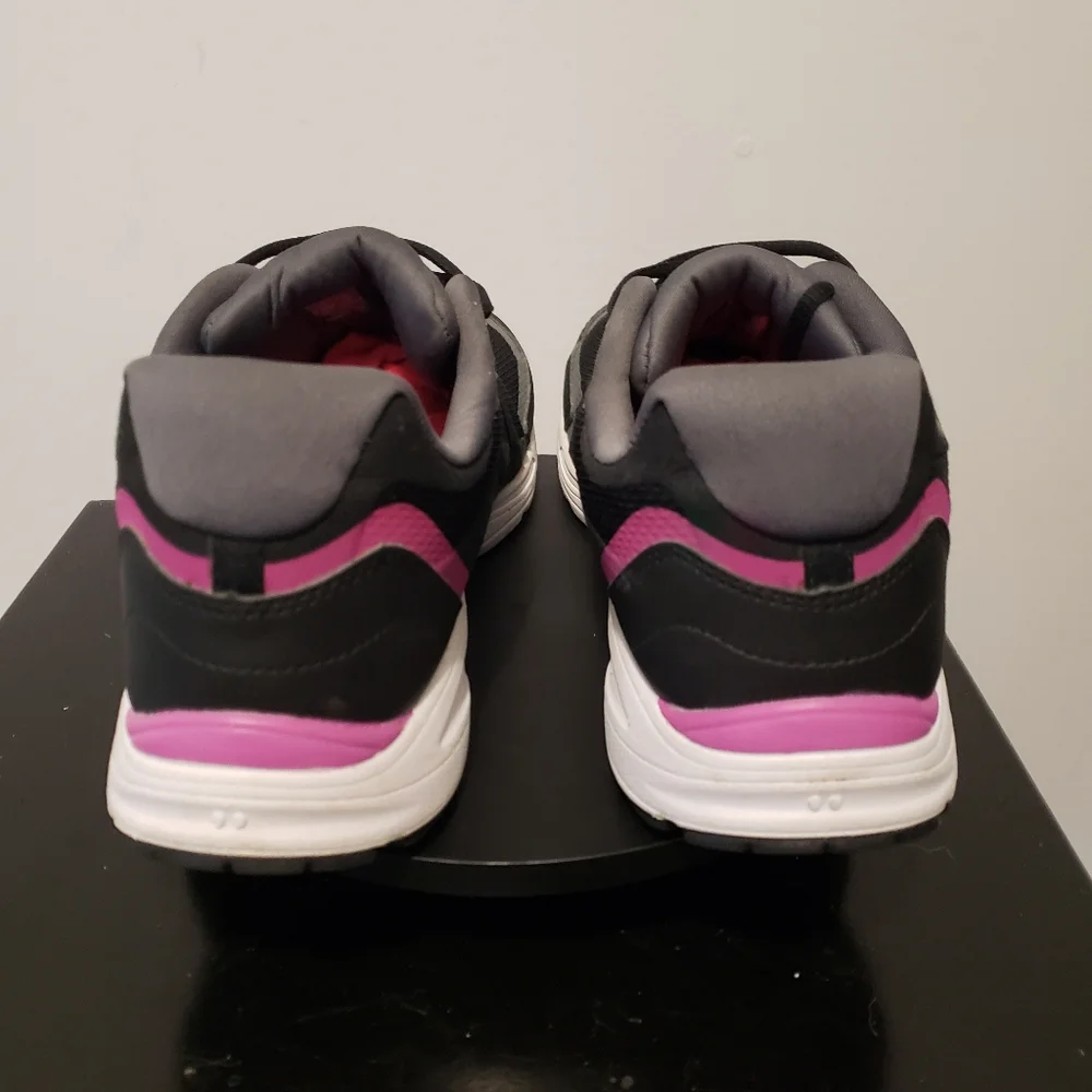 Ryka SKY WALK Walking Shoes Sneakers Black Pink Memory Foam Women's Size 8.5M - Picture 7 of 10